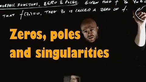 Zeros, poles and singularities