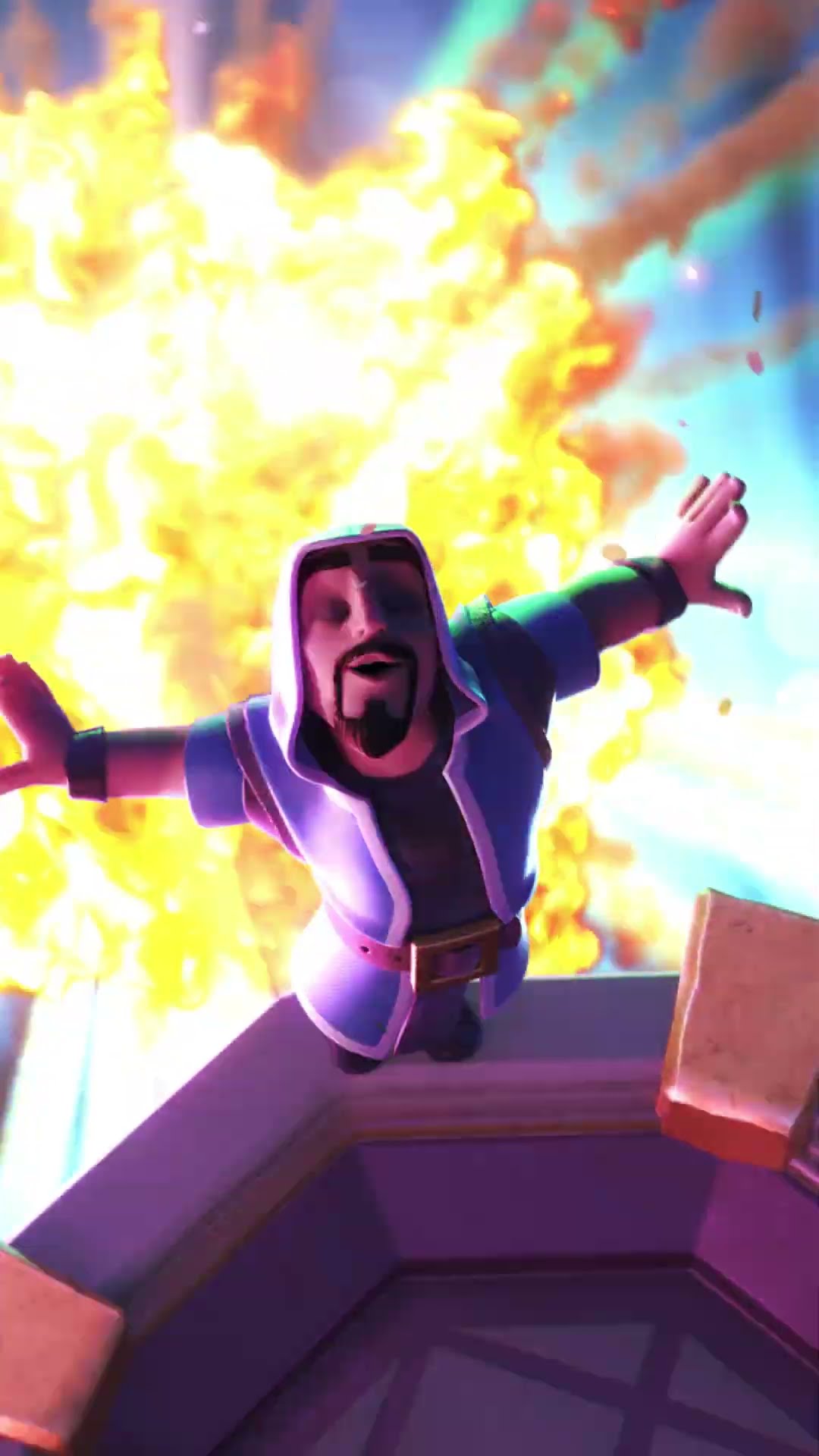 HE GOT THE MOVES! #clashofclans #coc #wizard #animation #supercell