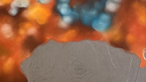 How to create a blurry background with soft pastels - Timelapse