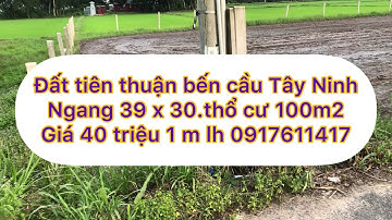 Đất mộc bài bến cầu đường nhựa Giá 40 triệu 1m có thổ cư lh 0917611417