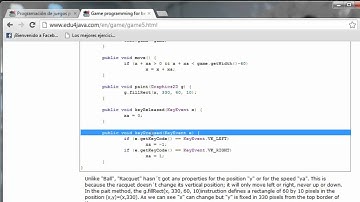 Adding the sprite "racquet". Java Game Programming for Beginners 5