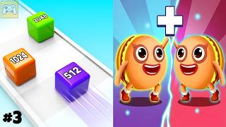 2048 Cube Runner vs Foodie Runner ✦ ASMR Gameplay Android iOS • 2048 Number Merge Race Games (3)