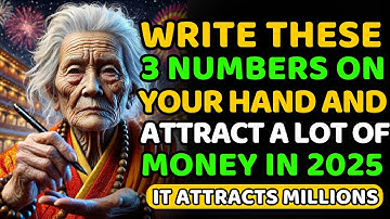 If you write these 3 NUMBERS on your HAND, you will ATTRACT WEALTH and SUCCESS in 2025