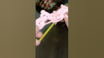 crosia flower knitting lace design part 2 short video/watch complete slow video in my utube channel