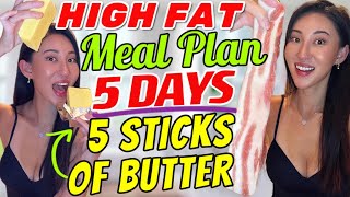 5-Day CHEAP HIGH FAT Carnivore Meal Plan | How to eat 1 stick of butter a day w/out nausea +diarrhea