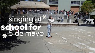 SINGING AT SCHOOL FOR 5 DE MAYO (lil vlog / ft. Rod Wave)