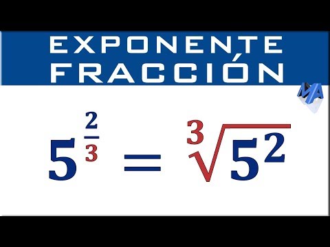 Potencia con exponente fracción