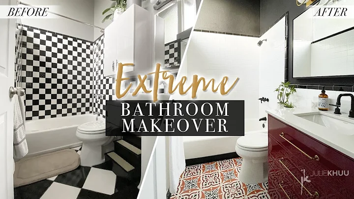 EXTREME BATHROOM MAKEOVER | DIY Guest Bathroom Ren...