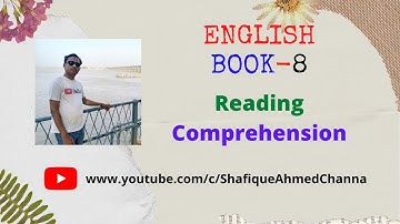Reading Comprehension- (English Book- 8)  (Sindh Textbook Board)