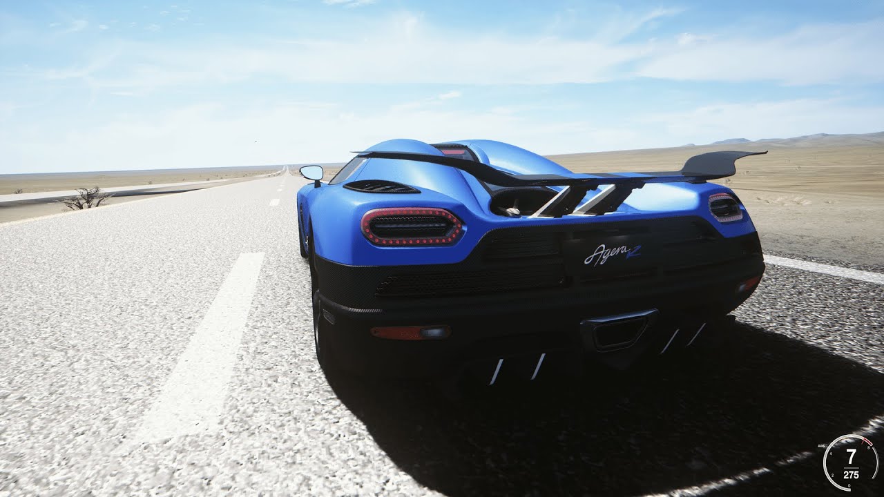 Assetto Corsa: 2013- Koenigsegg Agera R top speed run at Highway 160. (Links in the Description)