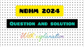 NBHM 2024 QUESTIONS SOLUTIONS