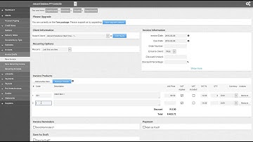 Jobcards Online:  How to Create a New Invoice