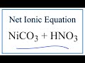 Net Ionic Equations and Spectator Ions