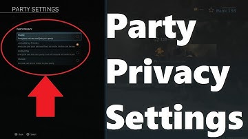 How To Change Party Privacy Settings in Call Of Duty: Modern Warfare