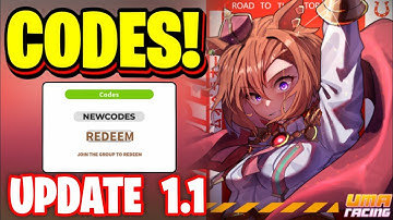 *NEW* ALL WORKING UPDATE 1.1 CODES FOR UMA RACING! ROBLOX UMA RACING CODES