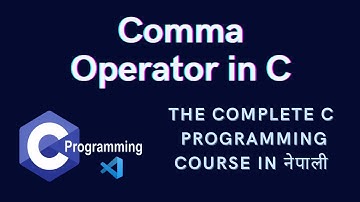 Comma Operator in C programming | #C18