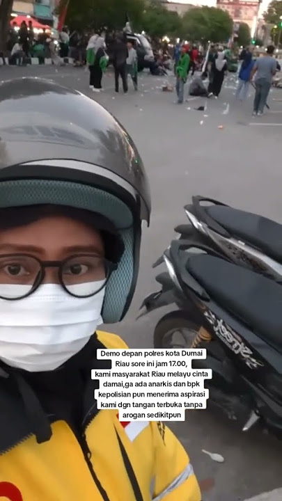 Demo depan polres kota Dumai Riau
