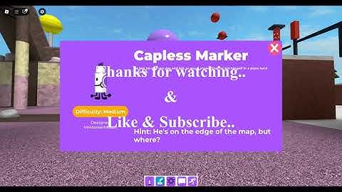 How to get CAPLESS MARKER in FIND THE MARKERS - ROBLOX !