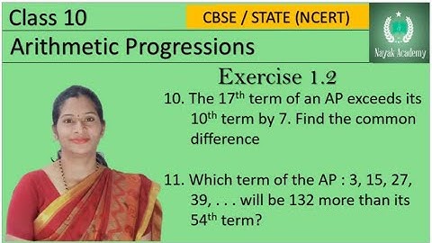Class 10 CBSE /STATE (NCERT) | Arithmetic progressions | Exercise 1.2 | 10th & 11th problem |