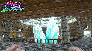 Crystal Centered Base Timelapse | ARK: Survival Evolved Base Building | Crystal Isles