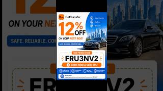 Cheaper than Uber? Got 12% off my ride (GetTransfer promo code FRU3NV2)