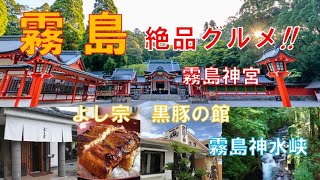 【霧島観光&amp;絶品グルメ / 霧島旅行Vlog】鹿児島/霧島温泉郷　神秘的な自然と絶品グルメを巡る ちょっとだけリッチなday by day !!　霧島神宮/霧島神水峡/丸尾滝/黒豚の館/よし宗