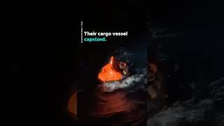 Cruise ship saves six from life raft, Coast Guard rescues six more #Shorts