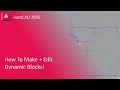 How To Create DYNAMIC Blocks In AutoCAD!