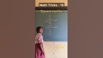 Square Numbers | Math Tricks | two digit squares | multiplication #shorts #maths #mathematics