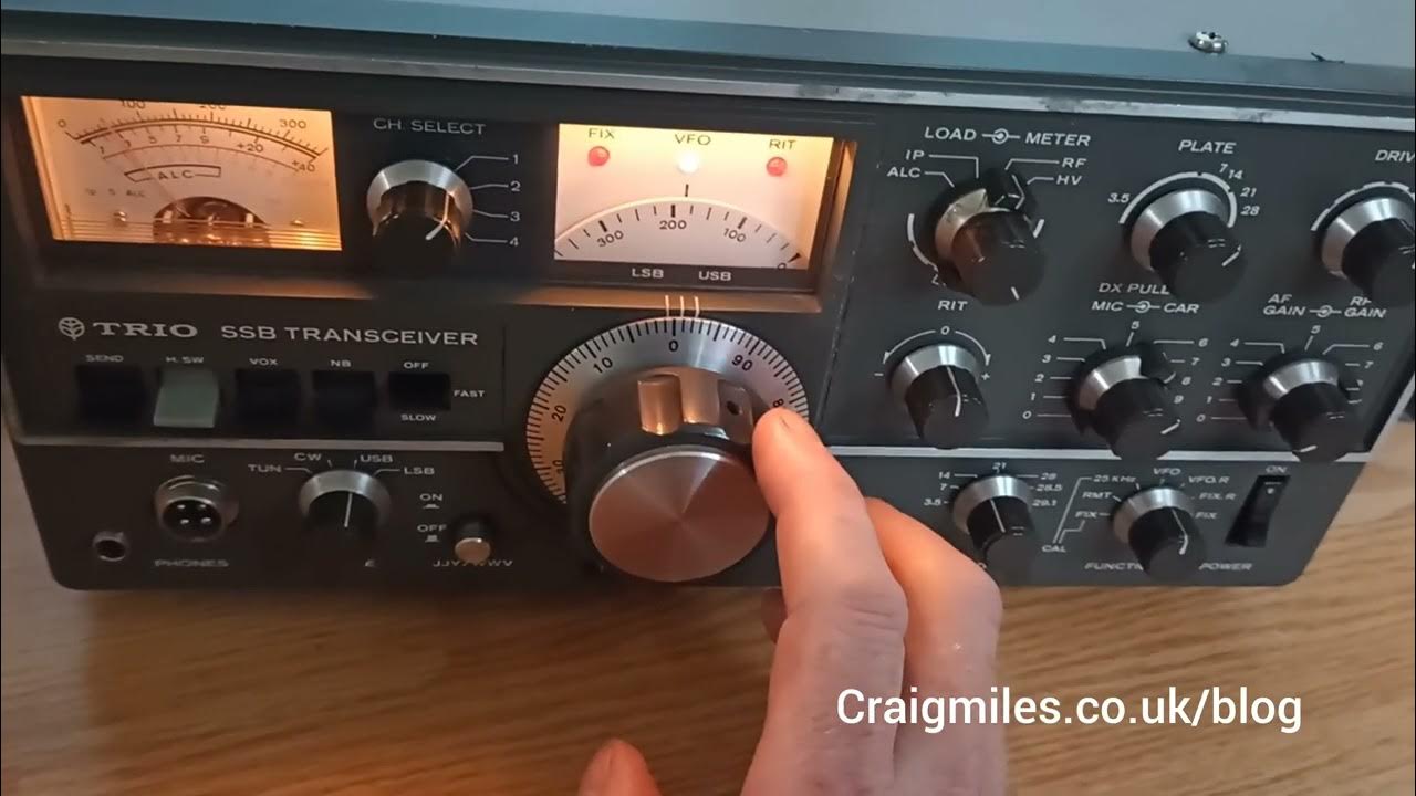 Trio Kenwood TS520 SSB transceiver YouTube