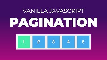 Pagination in JavaScript