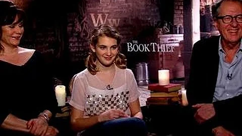 Geoffrey Rush, Sophie Nelisse & Emily Watson talk ...
