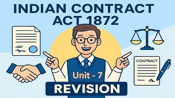 Chapter 2 - Indian Contract Act | Unit 7 | Business Law | CA Foundation | Revision | Story