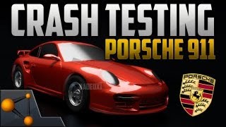 BeamNG Soft Body Physics - Porsche 911 Crash Testing [HD] screenshot 4