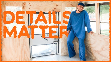 rainy garden tour + window DETAILS | Ep 7. School Bus Conversion - How to trim out skoolie windows