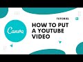 How to put a in canva from youtube