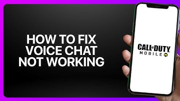 How To Fix Voice Chat Not Working In Call Of Duty Mobile 2025! Tutorial