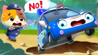 police car song police cartoon kids song kids cartoon mimi and daddy
