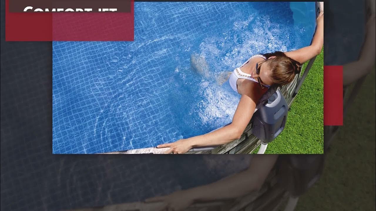coleman-power-steel-comfort-jet-series-20-x-12-x-48-pool-set-youtube