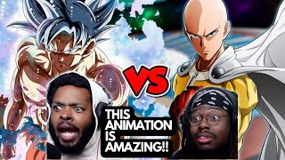 IS GOKU LOSING THIS FIGHT!!? PART 13 | FAN ANIMATION BY @etoilec1 | REACTION | GOKU VS SAITAMA