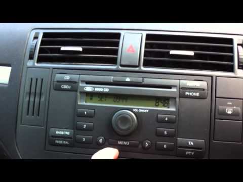 Ford 6000CD System - 60 second how to change the clock