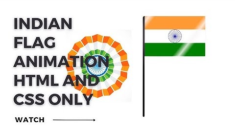 Happy Republic Day! FLAG ANIMATION using HTML and CSS only