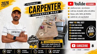 🔥 professional  #Carpenter Work 2026 | New Study Table &amp; Bed Headboard #Design