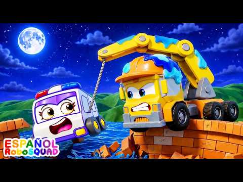 Equipo de rescate policial | Atrapemos al ladrón | Dibujos Animados Divertidos | RoboSquad