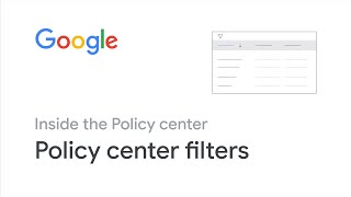 Inside the Policy center | Filters