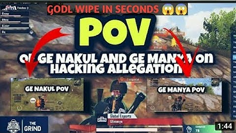 POV OF GE NAKUL AND GE MANYA ON HACKING ALLEGATION | GLOBAL ESPORTS VS GODL FIGHT | HACK OR SKILLS?