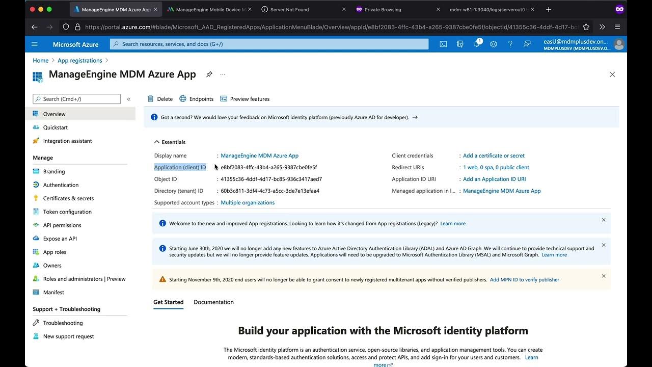 Get Client ID and Client Secret Azure AD - YouTube