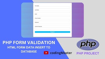 PHP CRUD | How to Insert Data Into Database Using PHP for Beginners | p-1 | #coding #php #mysql