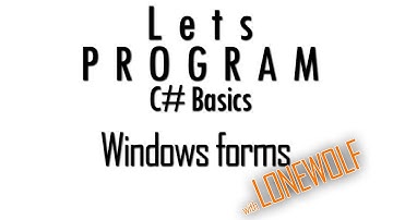 Programming Basics Windows Forms C# Coding
