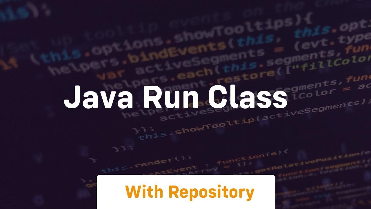 java run class - YouTube